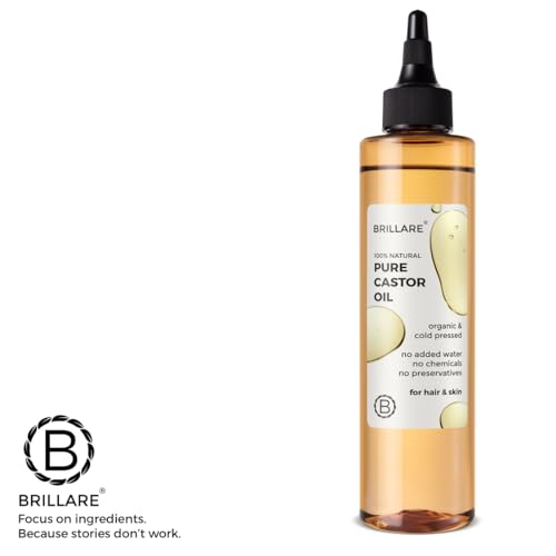 Brillare Pure Castor Oil for Hair Growth with Zero Chemicals, Repairs Damaged &amp; Dry Skin, Strengthen Hair with Healthy Look, 100% Natural &amp; Organic, 200 ml - View 5 of 5