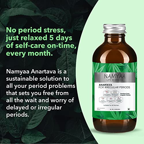 Namyaa Anartava -For Delayed and Irregular Periods ml, White, 500 millilitre &amp; Natural Lip Serum/Balm/Lightener/Moisturizer For Lip Lightening/Brightening/Toning/Moisturizing, 30 g(FROM INDIA)NUZ - View 2 of 7