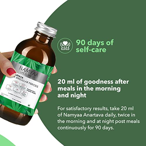 Namyaa Anartava -For Delayed and Irregular Periods ml, White, 500 millilitre &amp; Natural Lip Serum/Balm/Lightener/Moisturizer For Lip Lightening/Brightening/Toning/Moisturizing, 30 g(FROM INDIA)NUZ - View 6 of 7