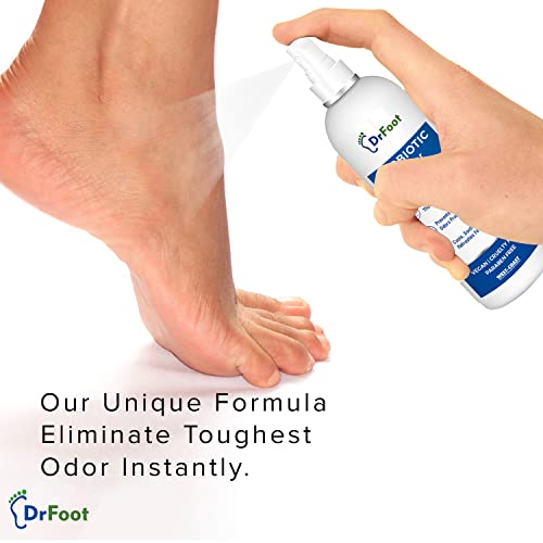 Dr Foot Probiotic Foot Unisex Odor Spray Helps To Remove Feet &amp; Shoes Worst Odors, Cools, Soothes &amp; Refreshes Feet With The Goodness Of Lemon Grass Oil, Tea Tree Oil - 100Ml (FROM INDIA)SAB - View 4 of 6