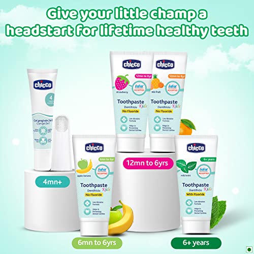Chicco Toothpaste for Kids (6+ years), Mild Mint Flavour, 70g | With Fluoride to Remove Plaque, Helps Prevent Cavities (FROM INDIA)SAB - View 4 of 6