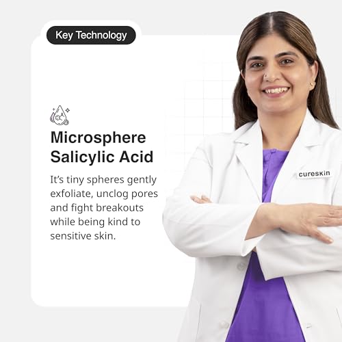 Cureskin Deep Cleanse Salicylic Acid Face Wash for Oily Skin | Salicylic Acid Foaming Face Wash for Men and Women, 100 ml(FROM INDIA)JEZ - View 4 of 7