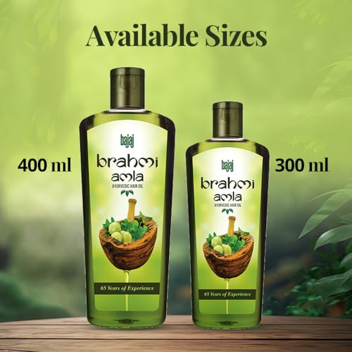 Bajaj Amla Hair Oil for Hair Growth with Brahmi | Ayurvedic Oil for Nourishment, Hairfall Reduction, 300ml Pack of 3 (FROM INDIA)SAB - View 5 of 5