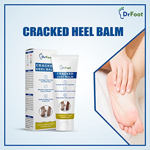 Dr Foot Cracked Heel Balm with Urea, Aloe Vera Gel &amp; Tea Tree Oil for Rough, Thick, Dry, Cracked Skin | Cure and Moisturizes for Healthy Feet – 50gm (FROM INDIA)SAB - View 2 of 7