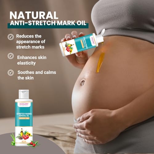 GYNOCUP Stretch Marks Removal Oil 100 ml | Minimises Stretch Marks, Improves Skin Texture | Pomegranate, Sunflower, Olive &amp; Turmeric Oil | Safe For Pregnant Women | Scar Removal Toxin Free Oil (FROM INDIA)SAB - View 4 of 6