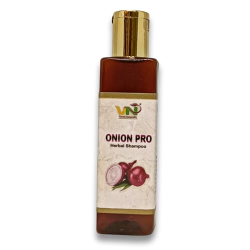 Vivid Naturally Onion Pro Herbal Shampoo - Promotes Hair Growth &amp; Controls Hair Fall | Anti Dandruff Formula - 220ml | Sulphate Free, Paraben Free(FROM INDIA)JEZ - View 2 of 5