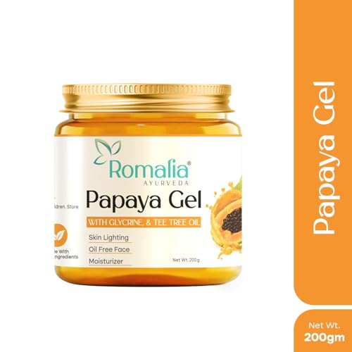 Romalia Ayurveda® Papaya Extract Gel for Skin Pigmentation with Aloe Vera, Neem, Glycerine, and Vitamin E - 200g, Anti-Aging, Moisturizing, Skin Brightening. - View 6 of 6