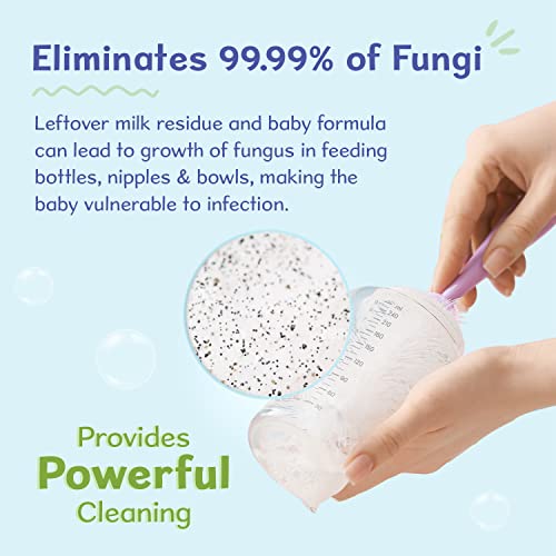 Chicco Liquid Cleanser, 200ml | Wash for Feeding Bottle, Accessories, Fruits &amp; Vegetables | 100% Food Grade &amp; Natural Ingredients | Kills 99.99% Bacteria &amp; Fungi | Baby Safe, Dermatologically Tested (FROM INDIA)SAB - View 5 of 6