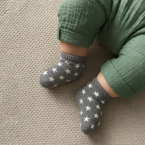 FOOTPRINTS Organic cotton Kids Socks - Pack of 6 Pairs - Star Stripe (FROM INDIA) NUSS - View 3 of 7