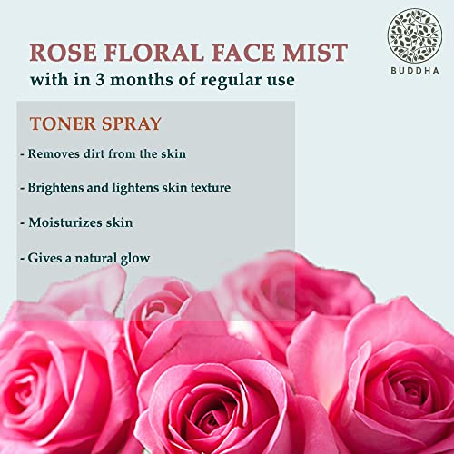 BUDDHA NATURAL Rose Facial Mist Toner - Helps in Skin Lightening and Dark Spots - 150 ml(FROM INDIA)JEZ - View 5 of 6