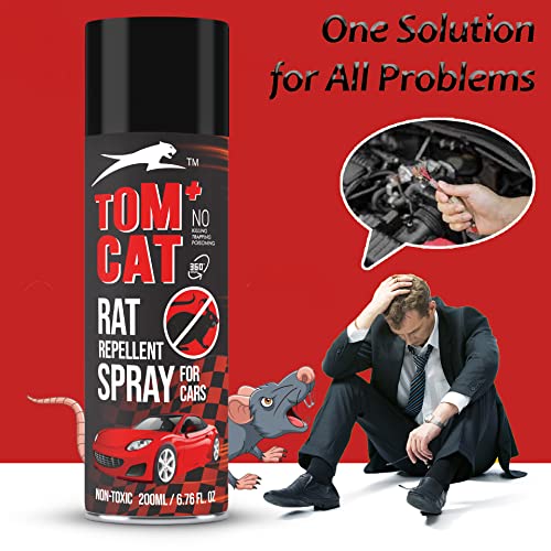 Shadow Securitronics Tom Cat Rat Repellent Spray For Cars 120Ml Highly Effective Protect Wires In Car,Bike&amp;Outdoor Utilities Non Toxic Only Repels 6-8 Weeks Protection Rodent Repellent Coating 100Ml - View 4 of 6