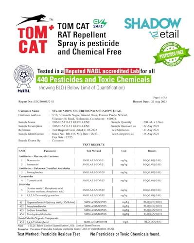 Shadow Securitronics Tom Cat Rat Repellent Spray For Cars 120Ml Highly Effective Protect Wires In Car,Bike&amp;Outdoor Utilities Non Toxic Only Repels 6-8 Weeks Protection Rodent Repellent Coating 100Ml - View 5 of 6
