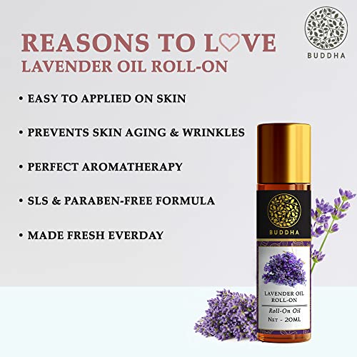 Buddha Natural Lavender Therapeutic Roll-On - 20 ml(FROM INDIA)JEZ - View 4 of 6