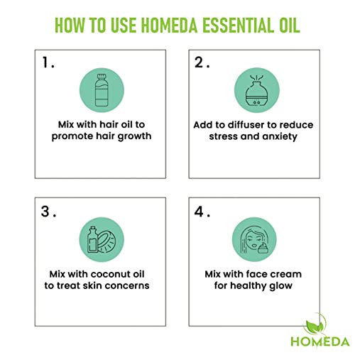 Homeda Mogra and Jasmine Essential Oils Combo for Home Fragrance, Diffuser, Pooja Original, Jasmine Oil 100% Pure for Skin, Face, Hair - 15ml each (FROM INDIA) NUSS - View 4 of 5