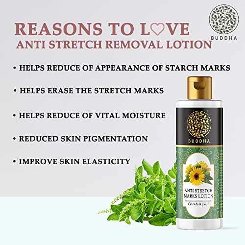 BUDDHA NATURAL Anti-Stretch Marks Body Lotion (150 ml) - Reduce visible Stretch Marks - 100% Natural (FROM INDIA)SAB - View 5 of 6