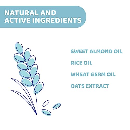 Chicco Natural Sensation Baby Massage Oil with Sweet Almond Oil &amp; Oats Extract, 100 ml | Deeply Moisturises Skin | Ideal for Babies and Moms | Dermatologically Tested on Sensitive Skin (FROM INDIA)SAB - View 5 of 6