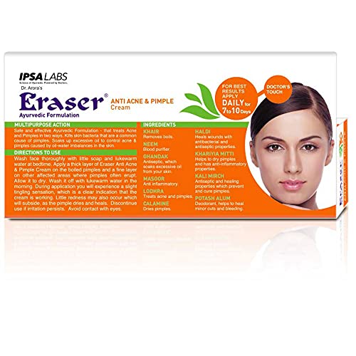 Eraser Anti Acne &amp; Pimple Ayurvedic Cream 15g. (Pack of 2) (FROM INDIA)SAB - View 2 of 4