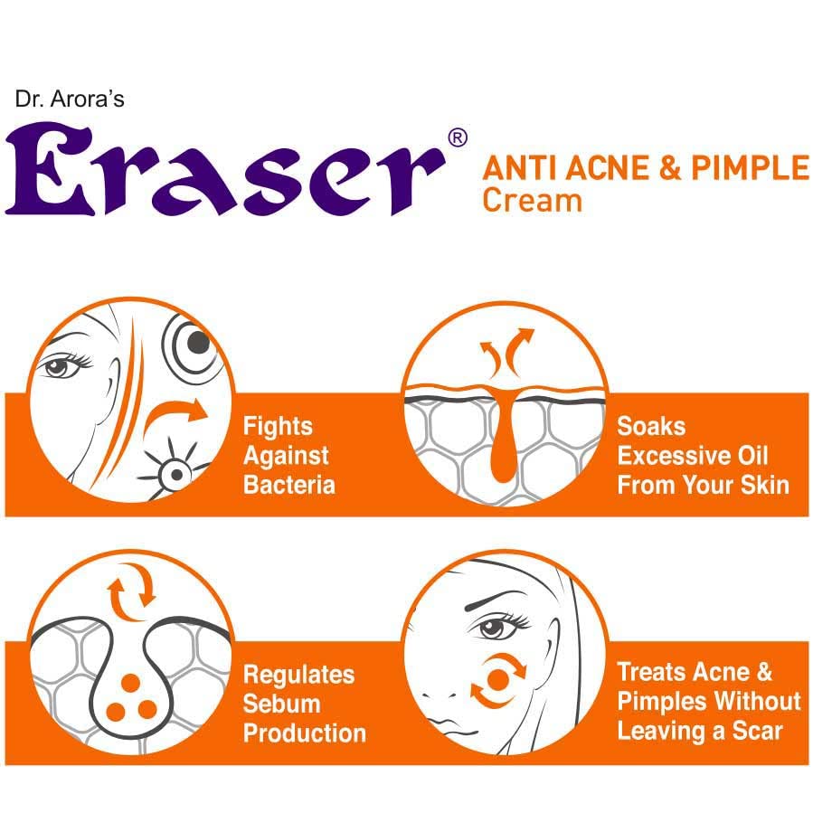 Eraser Anti Acne &amp; Pimple Ayurvedic Cream 15g. (Pack of 2) (FROM INDIA)SAB - View 4 of 4