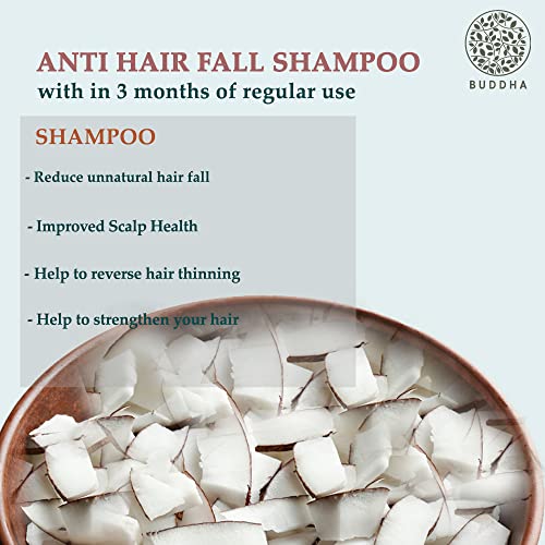 BUDDHA NATURAL Anti Hair Fall Shampoo 200 ml - Upto 100% Stronger Hair &amp; Reduced Hair Fall - Revive My Roots(FROM INDIA)JEZ - View 4 of 6