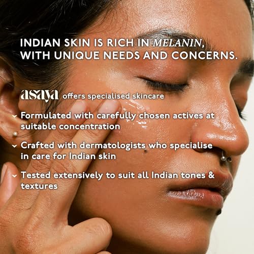 Asaya Running Deep Intense Face Moisturizer Gel |72-Hour Hydration &amp; Glow with Vitamin C, Pentavitin &amp; Natural Rose Extracts | For All Skin Types| specially for Melanin-Rich Skin (50g) (FROM INDIA)SAB - View 5 of 6