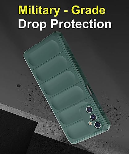 WOW IMAGINE Ultimate Silicon Back Cover Case for Samsung Galaxy M14 5G | Military Grade Drop Protection Shockproof Bumper | Anti-Slip Grip | Scratch Proof Micro-Fibre Cloth Inside (Forest Green)(FROM INDIA FAAZ) - View 5 of 6