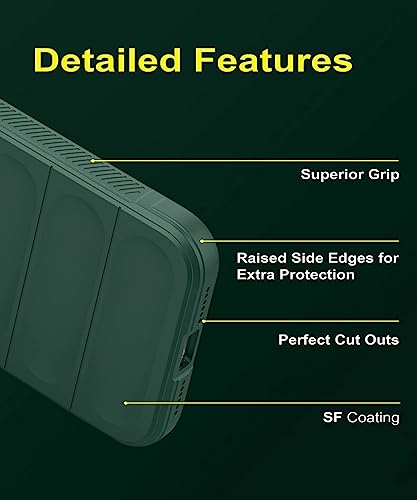 WOW IMAGINE Ultimate Silicon Back Cover Case for Samsung Galaxy M14 5G | Military Grade Drop Protection Shockproof Bumper | Anti-Slip Grip | Scratch Proof Micro-Fibre Cloth Inside (Forest Green)(FROM INDIA FAAZ) - View 6 of 6