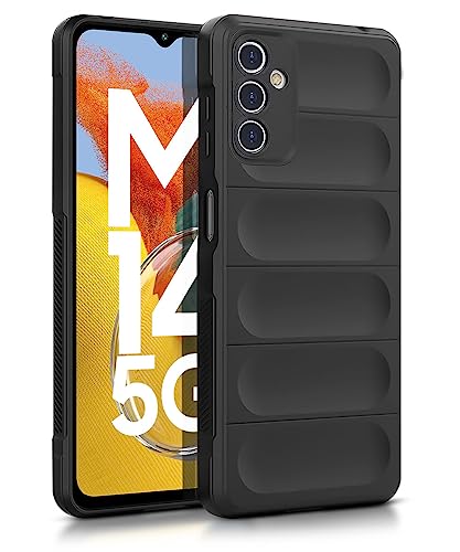 WOW IMAGINE Ultimate Silicon Back Cover Case for Samsung Galaxy M14 5G | Military Grade Drop Protection Shockproof Bumper | Anti-Slip Grip | Scratch Proof Micro-Fibre Cloth Inside (Pitch Black)(FROM INDIA FAAZ) - Shop at Colombo Mall
