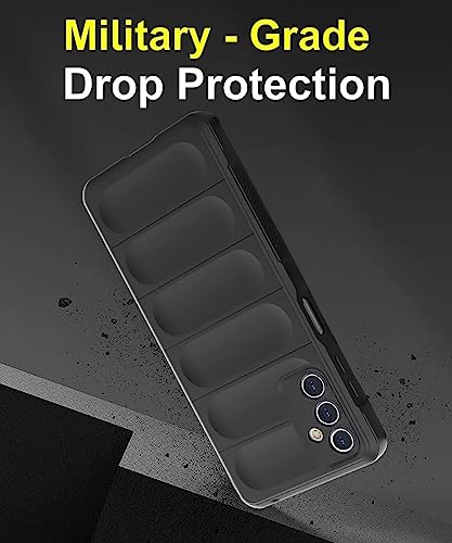 WOW IMAGINE Ultimate Silicon Back Cover Case for Samsung Galaxy M14 5G | Military Grade Drop Protection Shockproof Bumper | Anti-Slip Grip | Scratch Proof Micro-Fibre Cloth Inside (Pitch Black)(FROM INDIA FAAZ) - View 5 of 6