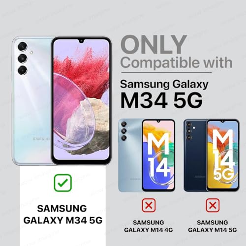 WOW IMAGINE Back Cover for Samsung Galaxy M34 5G | F34 5G | Ultra Slim Soft Rubberised Case | Inner Velvet Fabric Lining | Matte Silicone Flexible Mobile Case | Camera Protection - Black(FROM INDIA FAAZ) - View 2 of 6