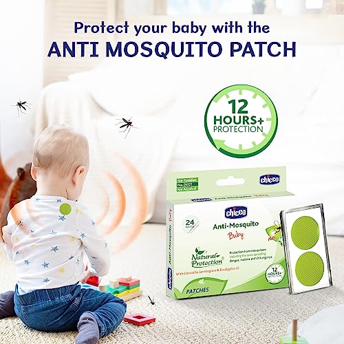 Chicco Anti-Mosquito Patches for Babies, 24 count | Natural Protection from Disease Spreading Mosquitoes | 12 Hours of Protetcion | Free from DEET, Alcohol and Stains (FROM INDIA)SAB - View 2 of 6