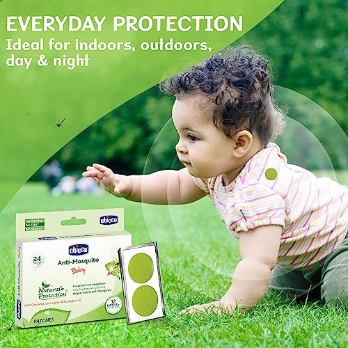 Chicco Anti-Mosquito Patches for Babies, 24 count | Natural Protection from Disease Spreading Mosquitoes | 12 Hours of Protetcion | Free from DEET, Alcohol and Stains (FROM INDIA)SAB - View 5 of 6