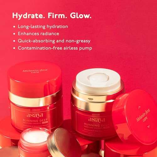 Asaya Moisture Cocoon Creme | Rich moisturizing cream for women &amp; men | Niacinamide, Watermelon &amp; Coconut Water extract | Soothes, firms &amp; adds glow | Non-greasy | For Dry to Normal skin types, 50 gm (FROM INDIA)SAB - View 3 of 6