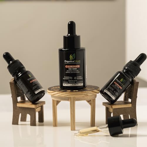 ORGANICAGLEAM C-Luronate Face Serum with Vitamin C, Sodium Hyaluronate, Green Tea, Turmeric for Hydration, Antioxidant &amp; Anti-inflammatory, Smooth Moisturized Skin, Skincare for Men and Women (10 ml)(FROM INDIA)JEZ - View 4 of 7