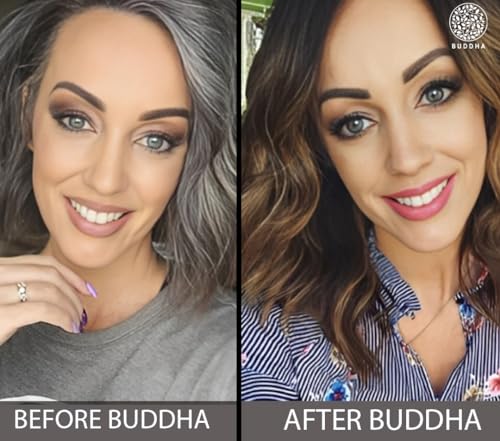 Buddha Natural Dark Brown Hair Color - 50 Grams - Plant Based Natural - Instant, No Ammonia. Get Natural Dark Brown Color Free from Harsh Chemicals(FROM INDIA)JEZ - View 3 of 6