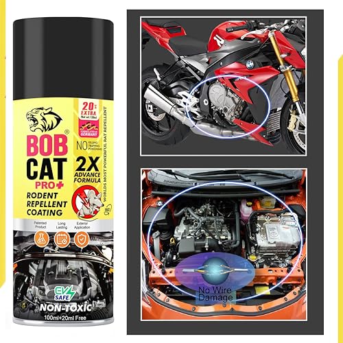 Shadow Securitronics Bob Cat Highly Effective No Entry Rat Repellent Spray for Cars| Rodent Spray| Anti Rat Spray |2X Advance Formula Pack of 1 (120 ML) (FROM INDIA) NUSS(FROM INDIA) NUSS - View 3 of 6