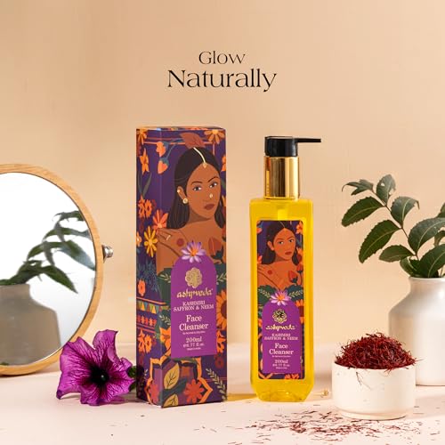 Ashpveda Natural Radiant Kashmiri Saffron and Neem Ayurvedic Herbal Face Wash for Daily Skin Exfoliation and Brightening | Face Cleanser, Chemical Free Face Wash (100 ml)(FROM INDIA)JEZ - View 3 of 6