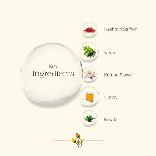 Ashpveda Natural Radiant Kashmiri Saffron and Neem Ayurvedic Herbal Face Wash for Daily Skin Exfoliation and Brightening | Face Cleanser, Chemical Free Face Wash (100 ml)(FROM INDIA)JEZ - View 5 of 6