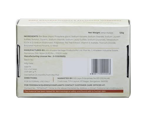 NEW DAY Soothing Tea Tree Moisturizing Soaps For Bath | Bath Soap Infused With Vitamin E &amp; Tea Tree Oil | Bathing Soap For Moisturizing &amp; Cleansing(FROM INDIA)NUZ - View 3 of 6