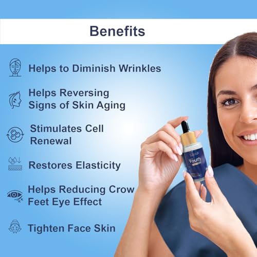 COZMIX Eternal Youth Revive Serum For Glowing &amp; Brightening Skin | Anti-Ageing Serum for Men &amp; Women | Anti-Wrinkle &amp; Skin Tightening Serum | Reduces Dark Spots &amp; Fine Lines (FROM INDIA)SAB - View 2 of 6