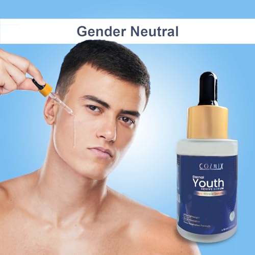 COZMIX Eternal Youth Revive Serum For Glowing &amp; Brightening Skin | Anti-Ageing Serum for Men &amp; Women | Anti-Wrinkle &amp; Skin Tightening Serum | Reduces Dark Spots &amp; Fine Lines (FROM INDIA)SAB - View 3 of 6
