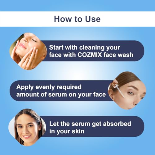 COZMIX Eternal Youth Revive Serum For Glowing &amp; Brightening Skin | Anti-Ageing Serum for Men &amp; Women | Anti-Wrinkle &amp; Skin Tightening Serum | Reduces Dark Spots &amp; Fine Lines (FROM INDIA)SAB - View 5 of 6
