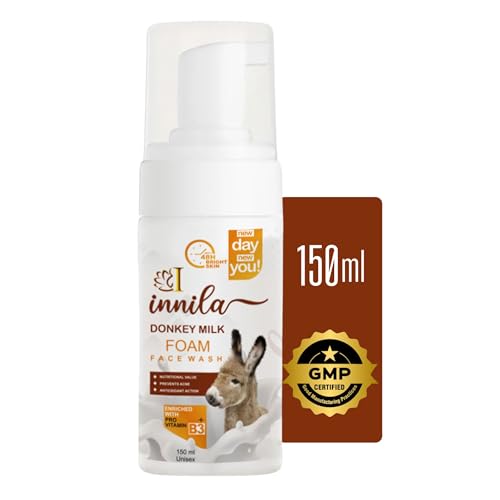 Innila Donkey Milk Foam Face Wash For Skin Brightening &amp; Anti- Aging With Pro Vitamin B3+ -150ML (Men &amp; Women)(FROM INDIA)NUZ - Related product