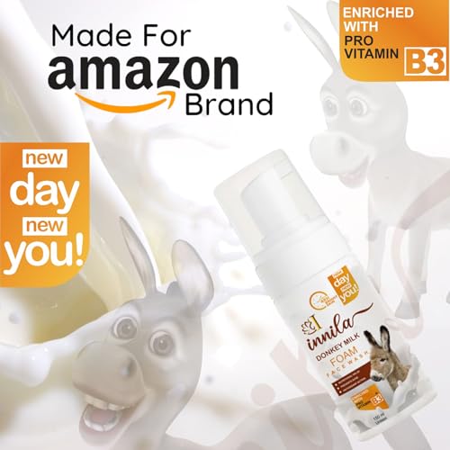 Innila Donkey Milk Foam Face Wash For Skin Brightening &amp; Anti- Aging With Pro Vitamin B3+ -150ML (Men &amp; Women)(FROM INDIA)NUZ - View 3 of 6