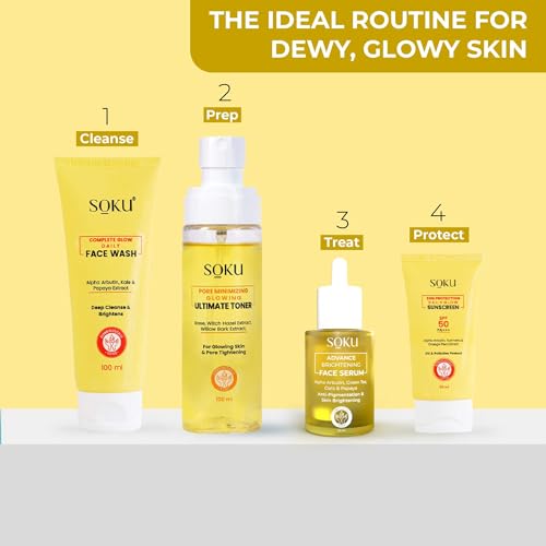 SOKU Complete Glow Daily Face Wash | Alpha Arbutin Face Wash For Brighter &amp; Glowing Skin | Reduces Pigmentation | Dermatlogically Tested - 100 ml(FROM INDIA)JEZ - View 7 of 7