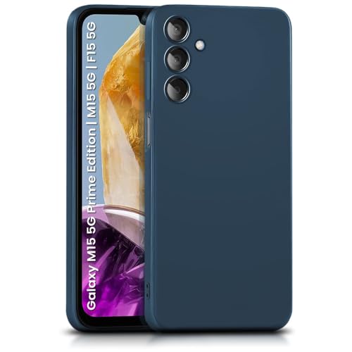 WOW IMAGINE Back Cover for Samsung Galaxy M15 5G Prime Edition | M15 | F15 5G | Ultra Slim Soft Rubberised Case | Inner Velvet Fabric | Matte Silicone Flexible Mobile Case | Camera Protection - Blue (FROM INDIA FAAZ) - Shop at Colombo Mall