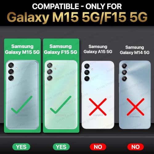 WOW IMAGINE Back Cover for Samsung Galaxy M15 5G Prime Edition | M15 | F15 5G | Ultra Slim Soft Rubberised Case | Inner Velvet Fabric | Matte Silicone Flexible Mobile Case | Camera Protection - Blue (FROM INDIA FAAZ) - View 2 of 6