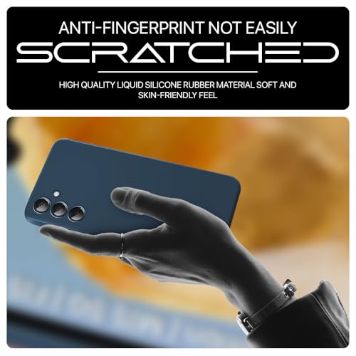 WOW IMAGINE Back Cover for Samsung Galaxy M15 5G Prime Edition | M15 | F15 5G | Ultra Slim Soft Rubberised Case | Inner Velvet Fabric | Matte Silicone Flexible Mobile Case | Camera Protection - Blue (FROM INDIA FAAZ) - View 5 of 6