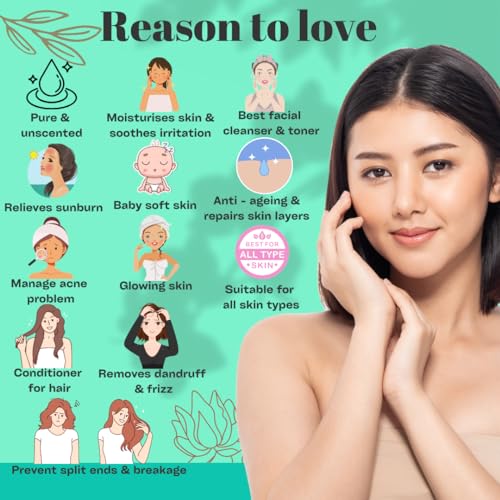 Herbirain Pure &amp; Unscented Glycerine for Face, Skin &amp; Hair 250ml (FROM INDIA) NUSS - View 2 of 4