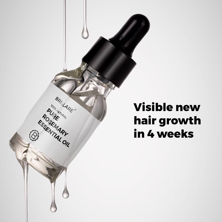 BRILLARE Pure Rosemary Essential Oil For Hair Growth 15 Ml, 70 Grams(FROM INDIA)JEZ - View 3 of 7