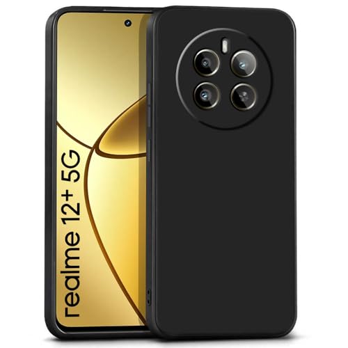 WOW IMAGINE Back Cover for Realme Narzo 70 | Narzo 70 Pro | 12 Plus | P1 5G | Slim Soft Rubberised Case | Inner Velvet Fabric Lining | Matte Silicone Flexible Mobile Case | Camera Protection - Black(FROM INDIA FAAZ) - Shop at Colombo Mall